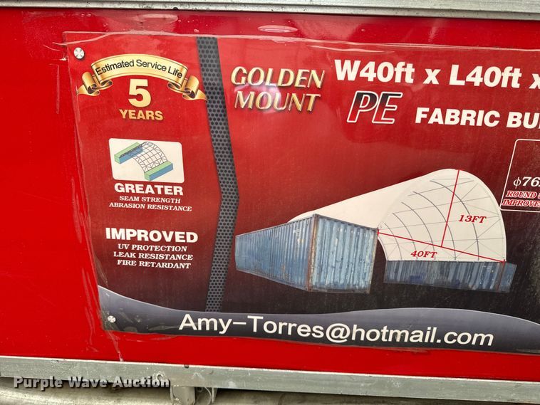 image for item DX0975 Golden Mount C404013 shipping container canopy