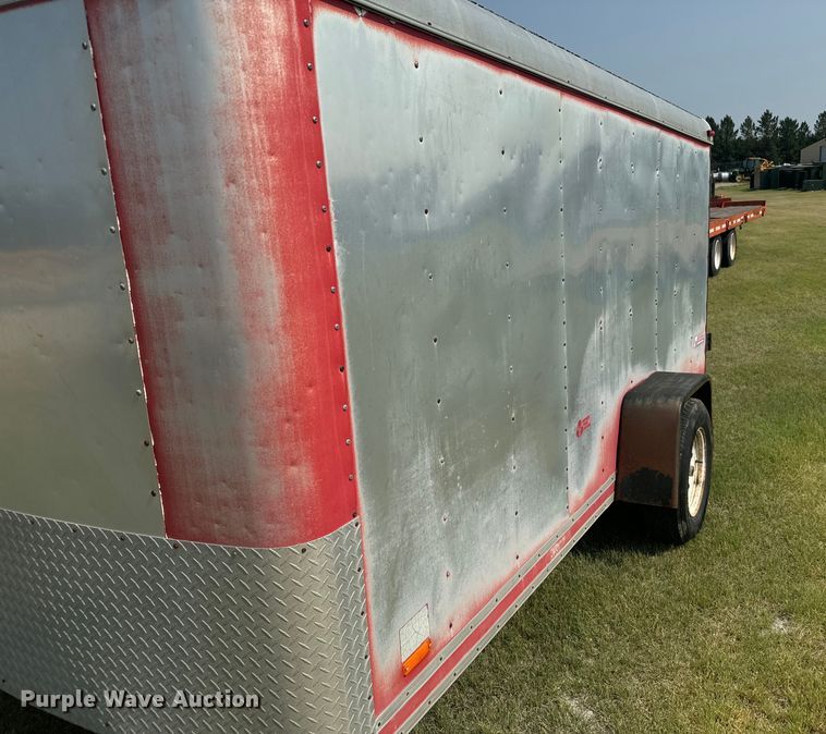 image for item DX3492 1992 Pace American  UTILITY enclosed cargo trailer