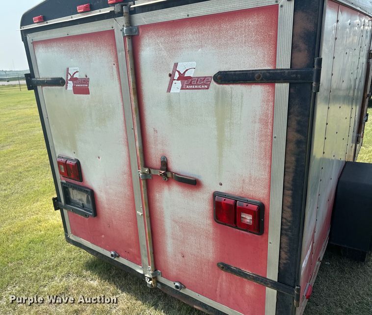 image for item DX3492 1992 Pace American  UTILITY enclosed cargo trailer