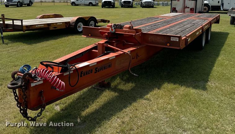 image for item DX3495 2002 Evaco Supreme  D012T262T tilt deck equipment trailer