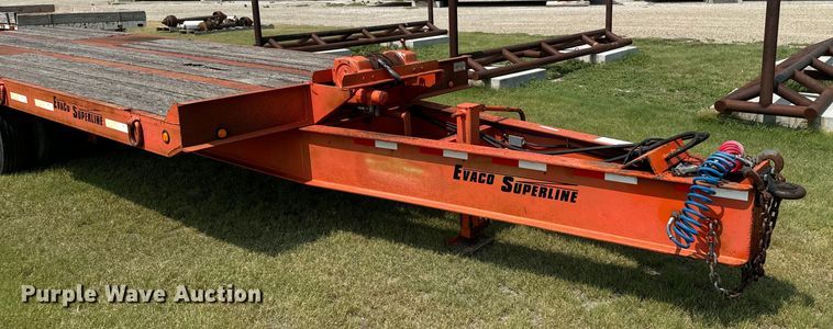 image for item DX3495 2002 Evaco Supreme  D012T262T tilt deck equipment trailer