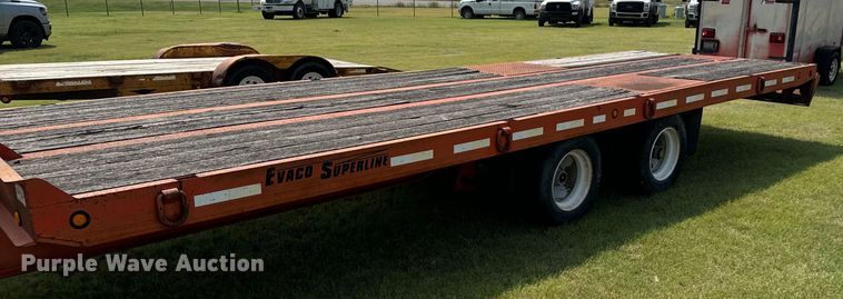 image for item DX3495 2002 Evaco Supreme  D012T262T tilt deck equipment trailer