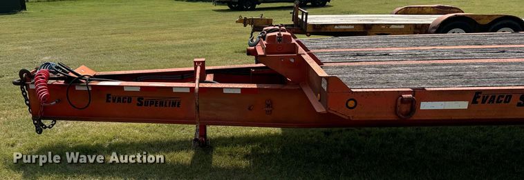 image for item DX3495 2002 Evaco Supreme  D012T262T tilt deck equipment trailer