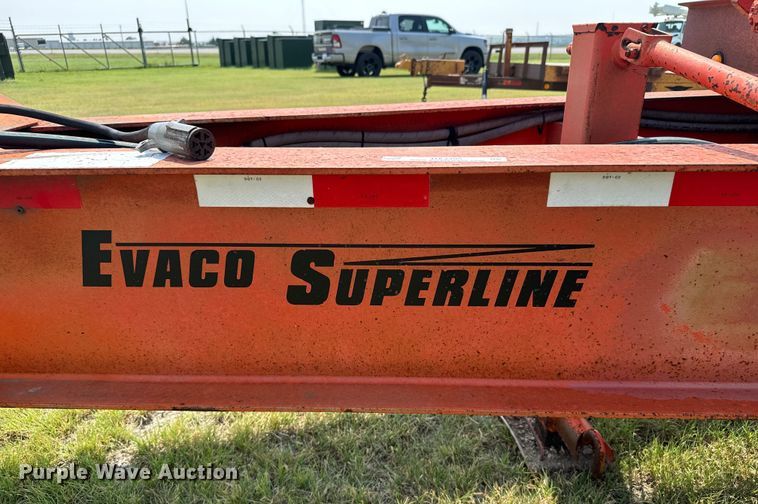 image for item DX3495 2002 Evaco Supreme  D012T262T tilt deck equipment trailer