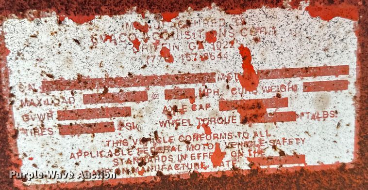 image for item DX3495 2002 Evaco Supreme  D012T262T tilt deck equipment trailer