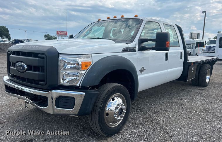 image for item EG0808 2012 Ford F550 Super Duty  Crew Cab flatbed truck
