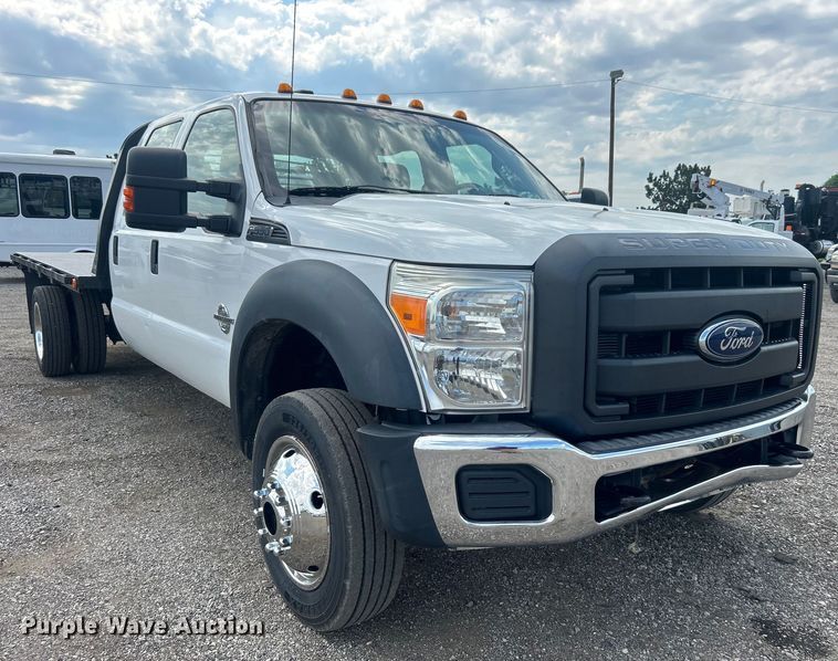 image for item EG0808 2012 Ford F550 Super Duty  Crew Cab flatbed truck