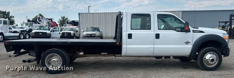 image for item EG0808 2012 Ford F550 Super Duty  Crew Cab flatbed truck