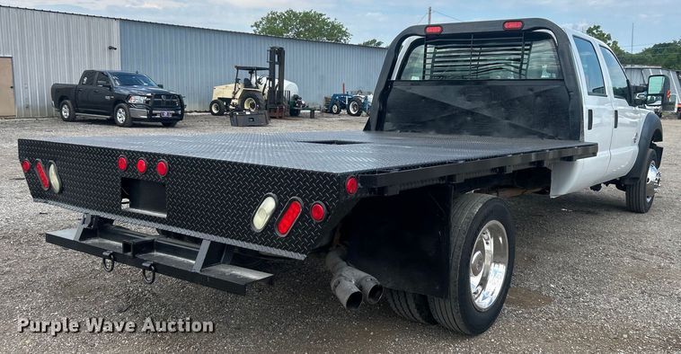 image for item EG0808 2012 Ford F550 Super Duty  Crew Cab flatbed truck