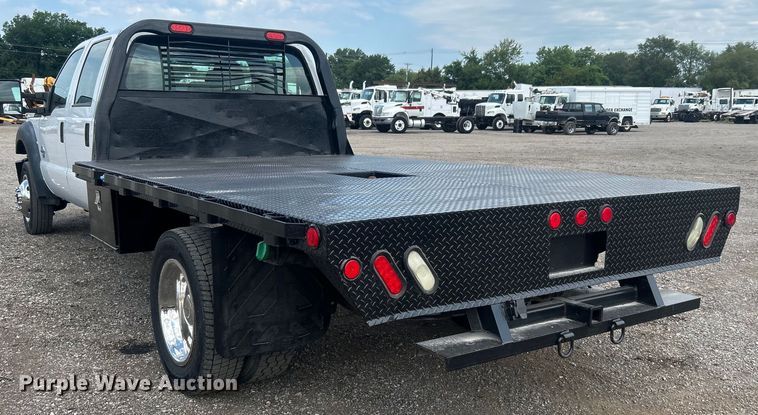 image for item EG0808 2012 Ford F550 Super Duty  Crew Cab flatbed truck