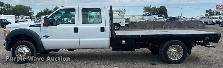 image for item EG0808 2012 Ford F550 Super Duty  Crew Cab flatbed truck