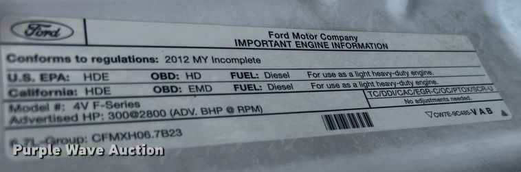 image for item EG0808 2012 Ford F550 Super Duty  Crew Cab flatbed truck