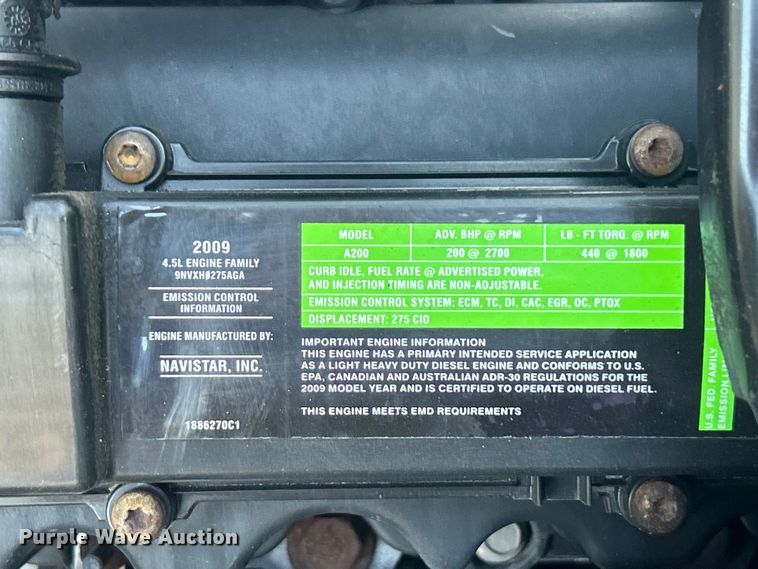 image for item EG0814 2010 International CF600 box truck