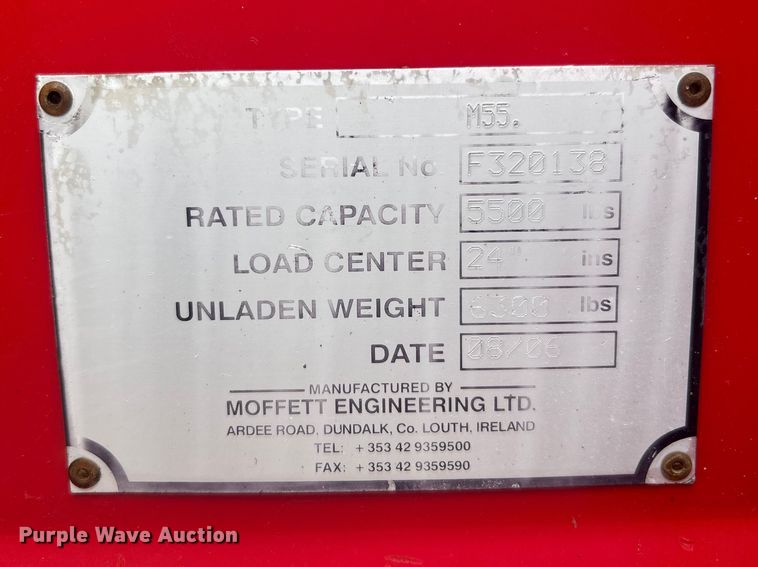 image for item EG0875 2006 Moffett M55 forklift