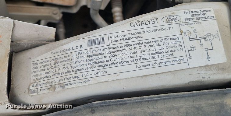 image for item EI3996 2004 Ford F450  Super Duty XL utility / service truck