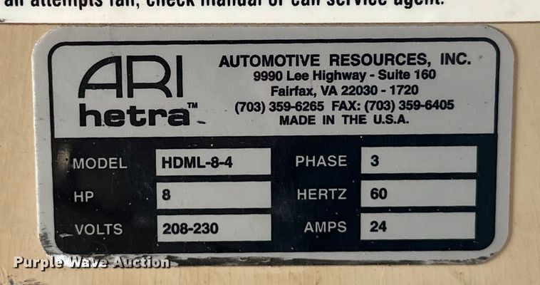 image for item EJ4428 (4) Automotive Resources ARI-hetra HDML-8 mobile lift 