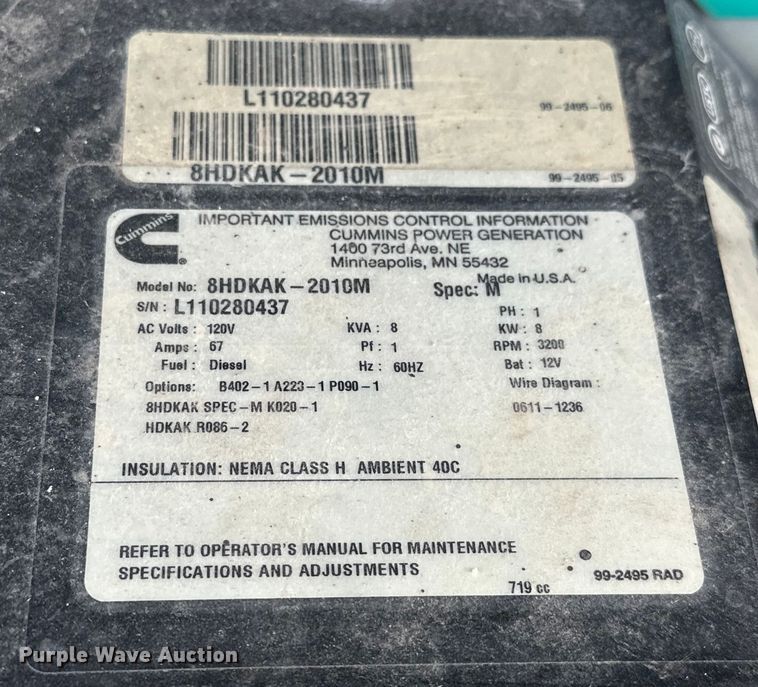 image for item EJ4439 2012 Winnebago  Journey  RV