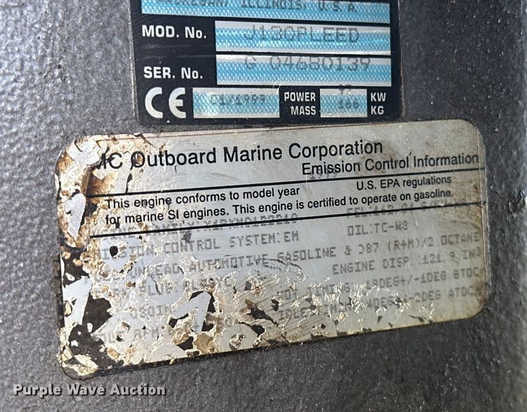 image for item EJ4444 1999 Alumacraft  TS175 boat