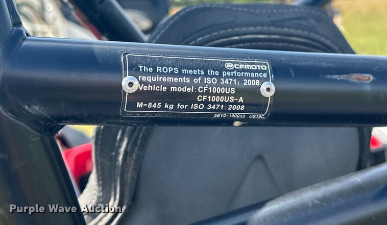 image for item EJ4445 2021 Zhejiang CFMoto  ZForce 950 Sport  utility vehicle