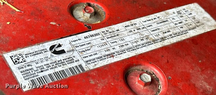 image for item EJ4465 2008 Sterling  Acterra  box truck