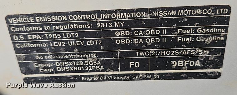 image for item EJ5764 2013 Nissan  Frontier  King Cab pickup truck