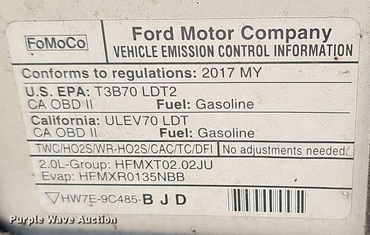 image for item EJ5777 2017 Ford Edge SEL SUV