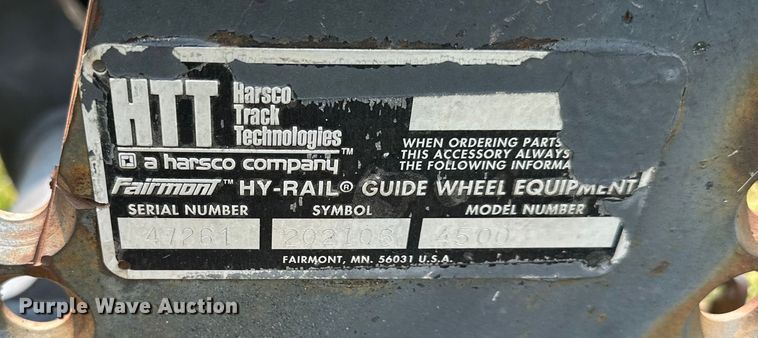 image for item EJ6398 HTT Hy-rail  guide wheels 