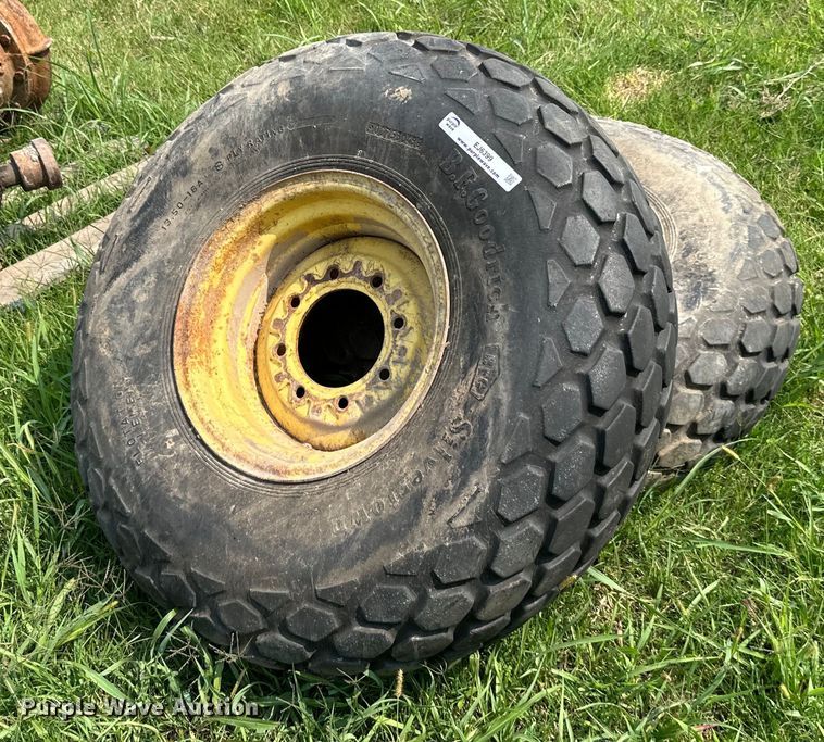 image for item EJ6399 (2) BF Goodrich 13.50-16 tires and wheels