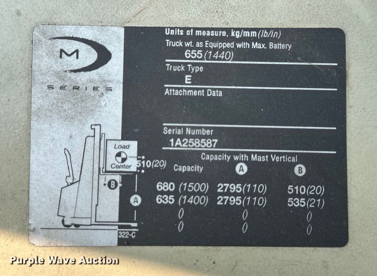 image for item EJ6421 MHC  MT15 order picker