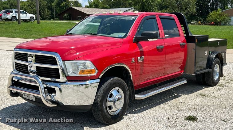 image for item EK4920 2012 Dodge  Ram 3500HD Crew Cab utility bed pickup truck