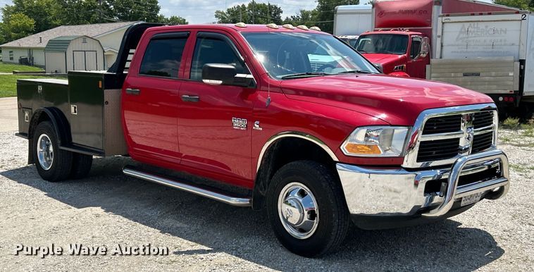 image for item EK4920 2012 Dodge  Ram 3500HD Crew Cab utility bed pickup truck