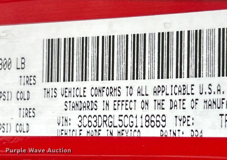 image for item EK4920 2012 Dodge  Ram 3500HD Crew Cab utility bed pickup truck