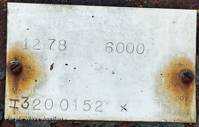 image for item EK4960 1978 Wheeler equipment trailer