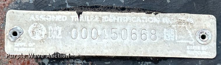 image for item EK4961 1992 shop built equipment trailer