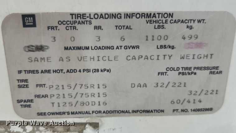 image for item EK5003 1987 Cadillac  Brougham 