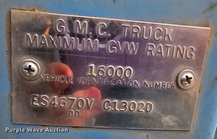 image for item EK6251 1967 GMC grain truck