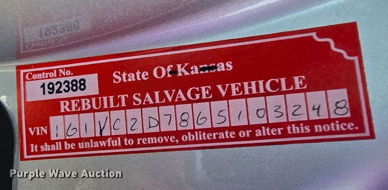 image for item EK6252 2016 Chevrolet Corvette stingray 