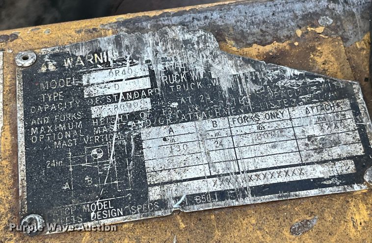 image for item EK8851 Caterpillar  DP40 forklift