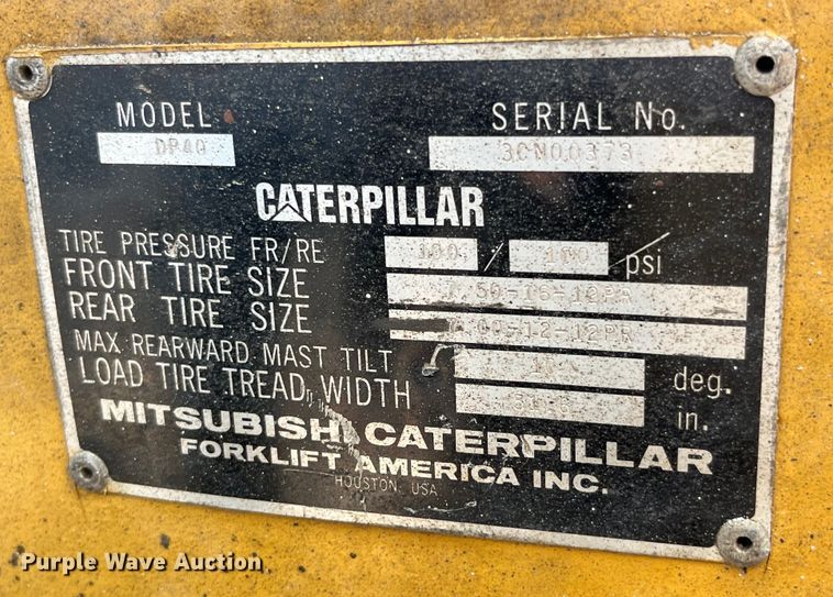 image for item EK8851 Caterpillar  DP40 forklift