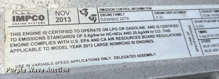 image for item EK8855 2015 Utilev UT25P forklift