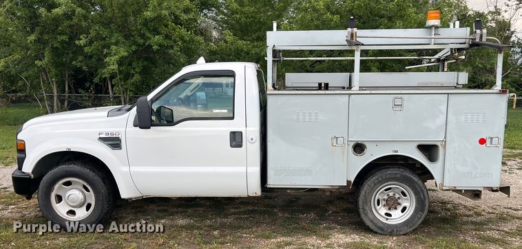 image for item EK8876 2008 Ford F350 Super Duty XL utility bed pickup truck