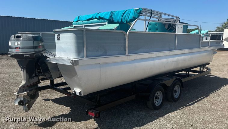 image for item KW9142 1993 Voyager   VLF- Super 24 pontoon boat