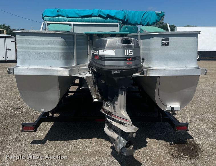 image for item KW9142 1993 Voyager   VLF- Super 24 pontoon boat