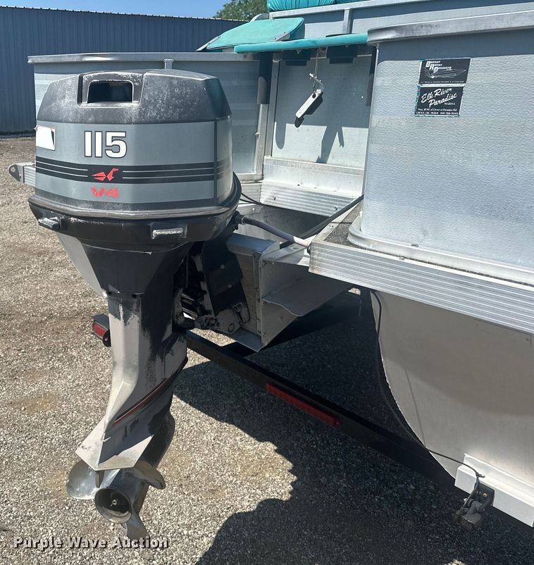 image for item KW9142 1993 Voyager   VLF- Super 24 pontoon boat