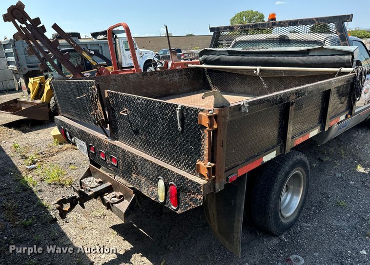 image for item LF9842 1998 Dodge Ram 3500 Laramie SLT Quad Cab dump bed pickup truck