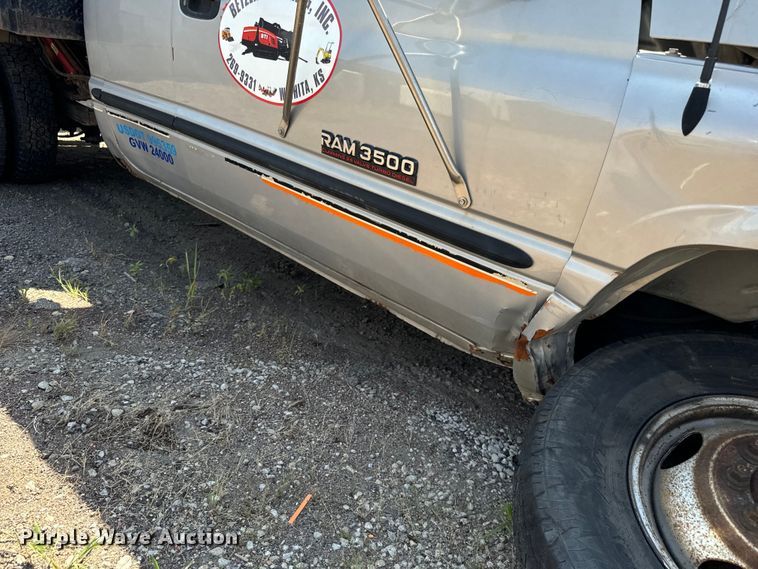 image for item LF9842 1998 Dodge Ram 3500 Laramie SLT Quad Cab dump bed pickup truck