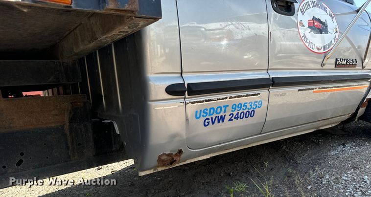 image for item LF9842 1998 Dodge Ram 3500 Laramie SLT Quad Cab dump bed pickup truck