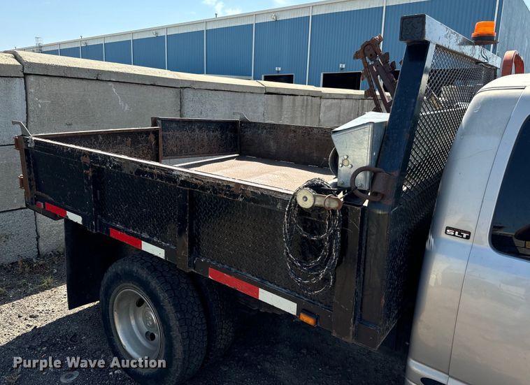 image for item LF9842 1998 Dodge Ram 3500 Laramie SLT Quad Cab dump bed pickup truck