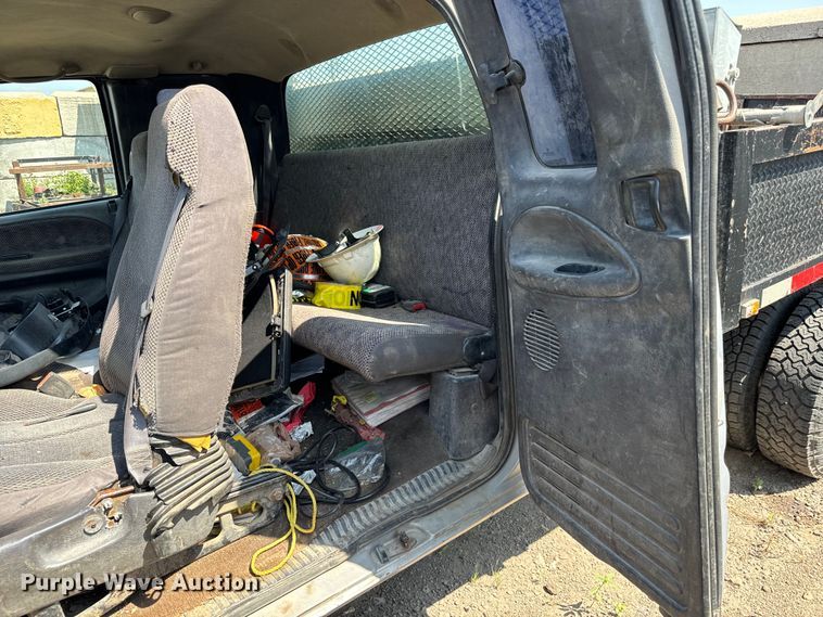 image for item LF9842 1998 Dodge Ram 3500 Laramie SLT Quad Cab dump bed pickup truck