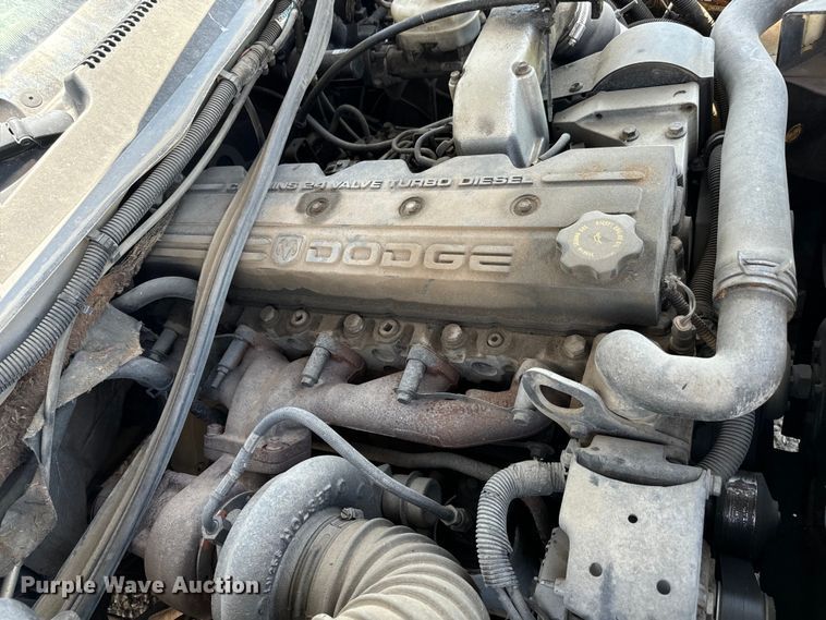 image for item LF9842 1998 Dodge Ram 3500 Laramie SLT Quad Cab dump bed pickup truck